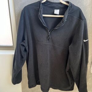 Men's Nike black fleece quarter zip